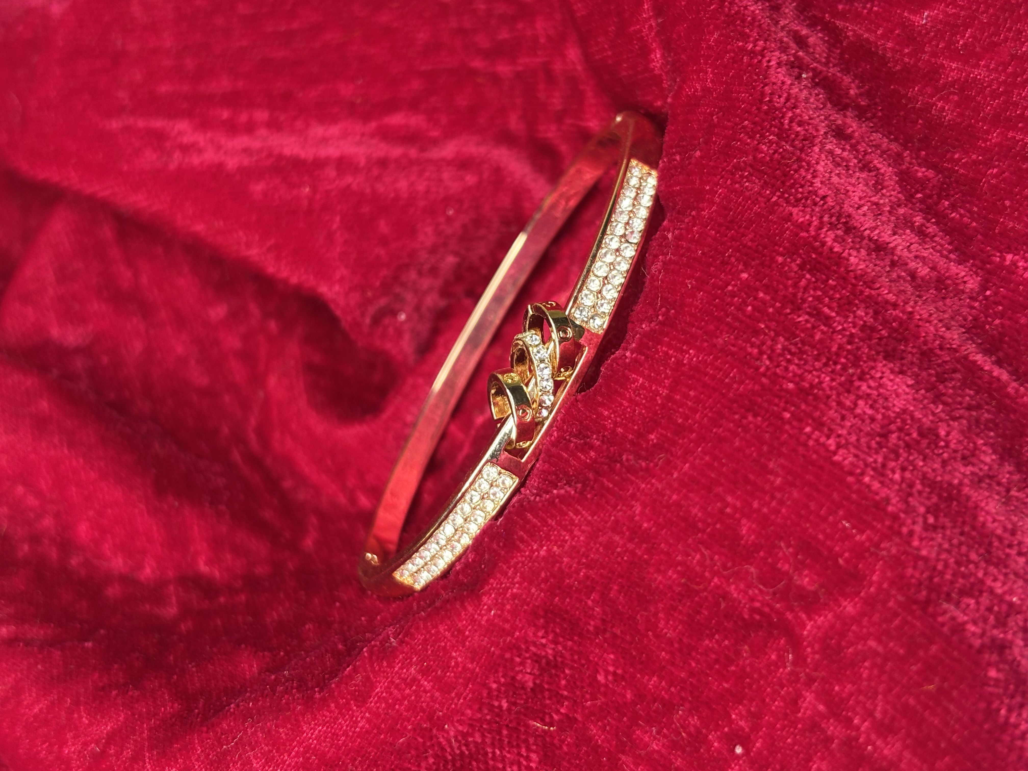 Premium Gold-Plated CZ Stone Studded Bracelet