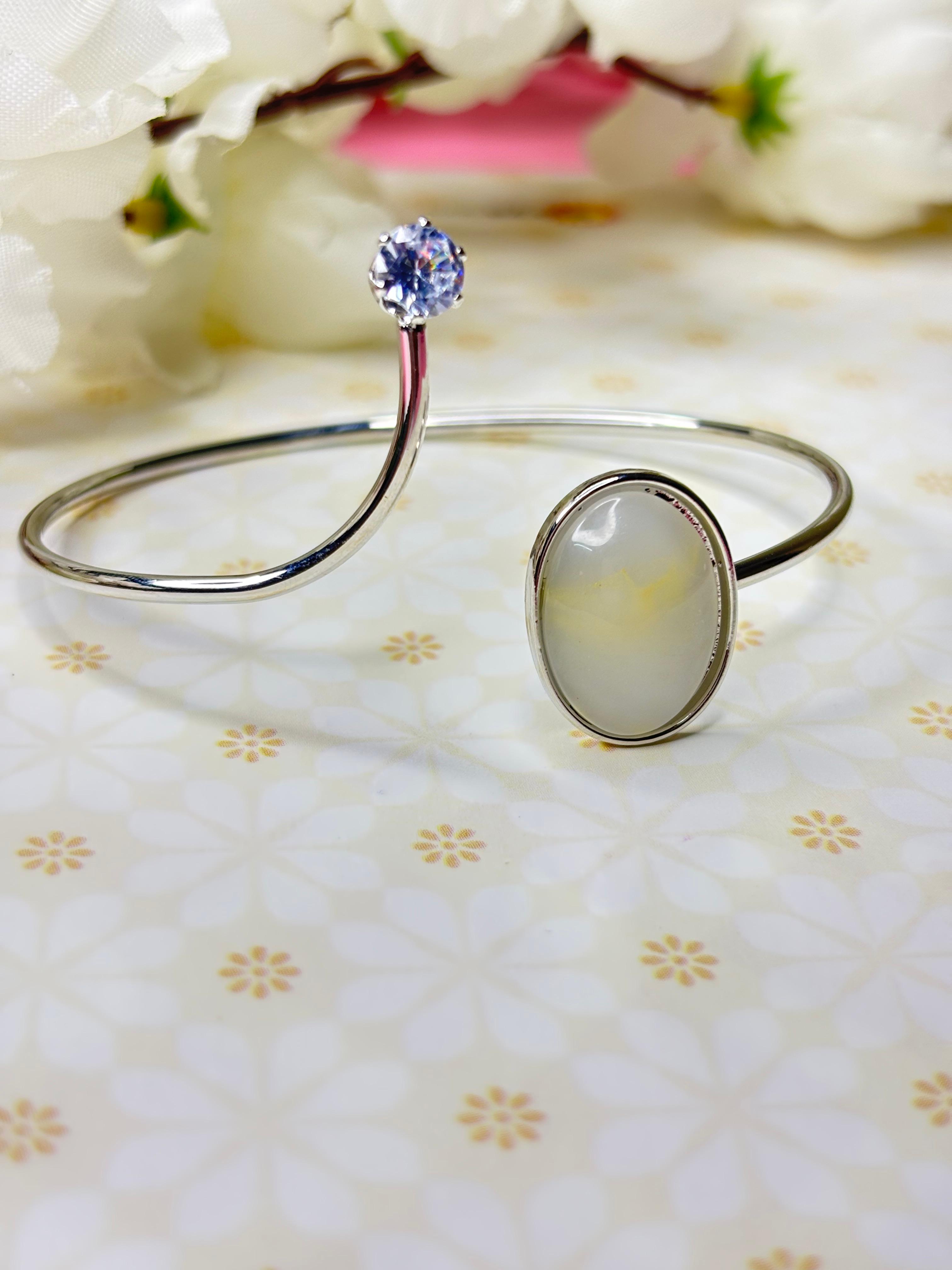 Two-Stone Cuff Bracelet
